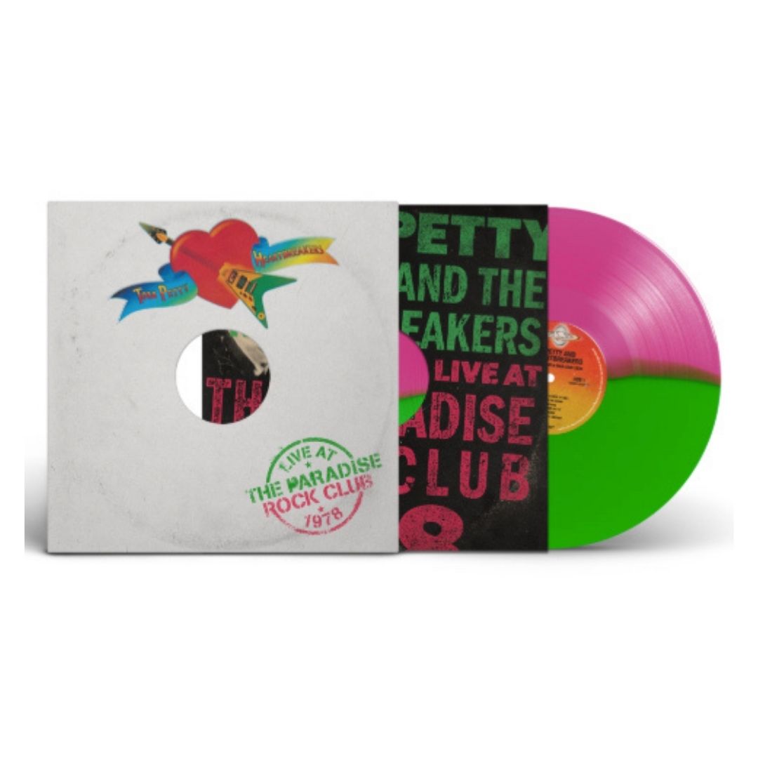 TOM PETTEY LIVE AT THE PARADISE ROCK CLUB 1978' -PINK AND GREEN SPLIT DYE VINYL (Use code: FREESHIPPING at Checkout Two Orders or More UK Only