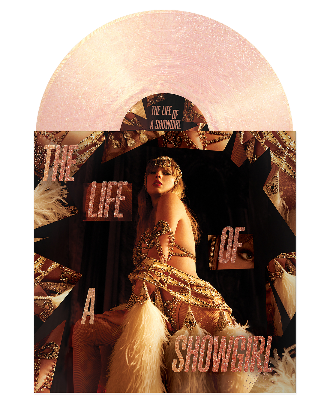Taylor Swift THE LIFE OF A SHOWGIRL: THE CROWD IS YOUR KING EDITION (SUMMERTIME SPRITZ PINK SHIMMER VINYL) Use code: FREESHIPPING at Checkout Two orders or more low stock