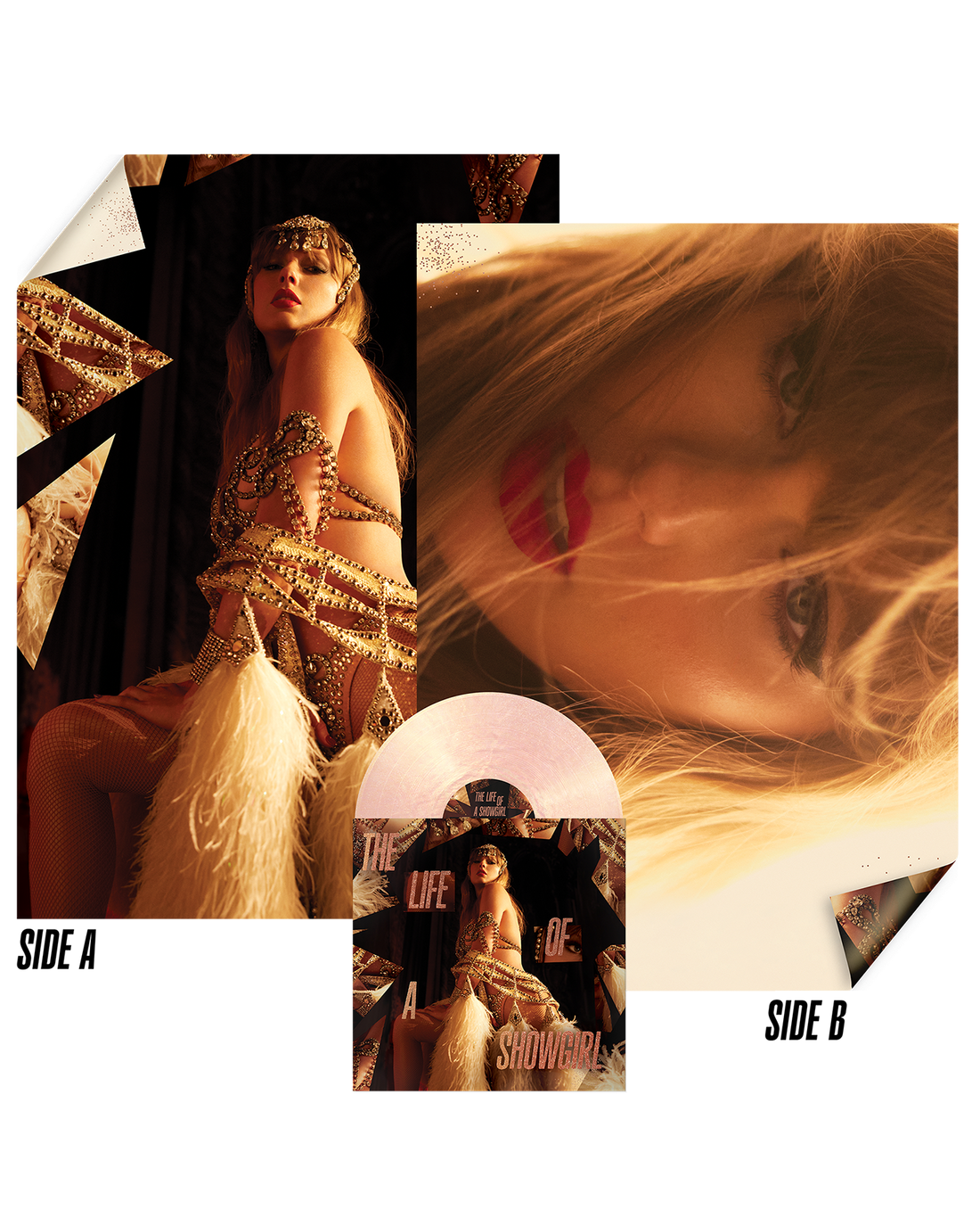 Taylor Swift THE LIFE OF A SHOWGIRL: THE CROWD IS YOUR KING EDITION (SUMMERTIME SPRITZ PINK SHIMMER VINYL) Use code: FREESHIPPING at Checkout Two orders or more low stock
