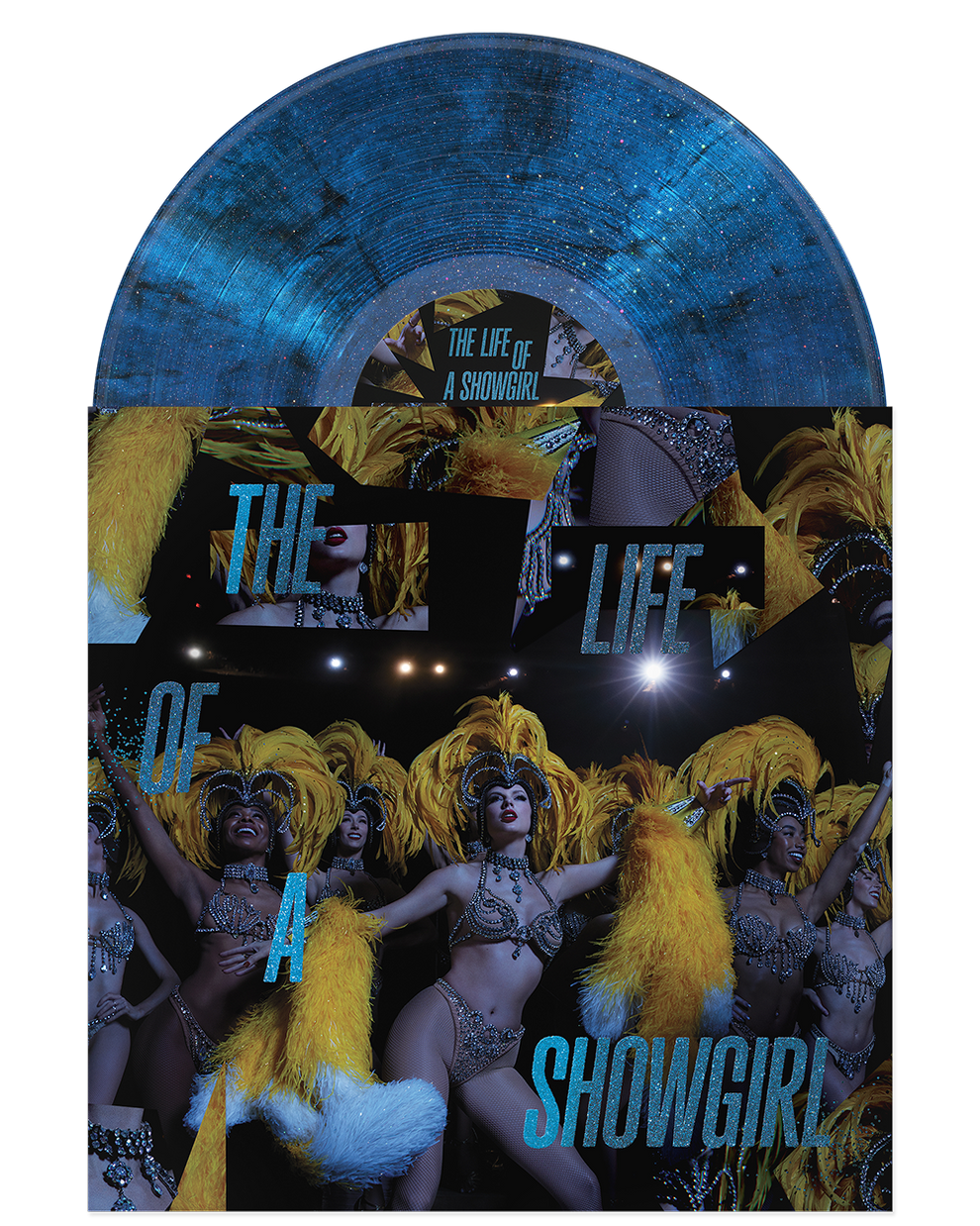 Taylor Swift THE LIFE OF A SHOWGIRL: BABY, THAT'S SHOW BUSINESS EDITION (LAKESIDE BEACH BLUE SPARKLE VINYL) (Use code: FREESHIPPING at Checkout Two Orders or More UK Only) Pre-Order Low stock