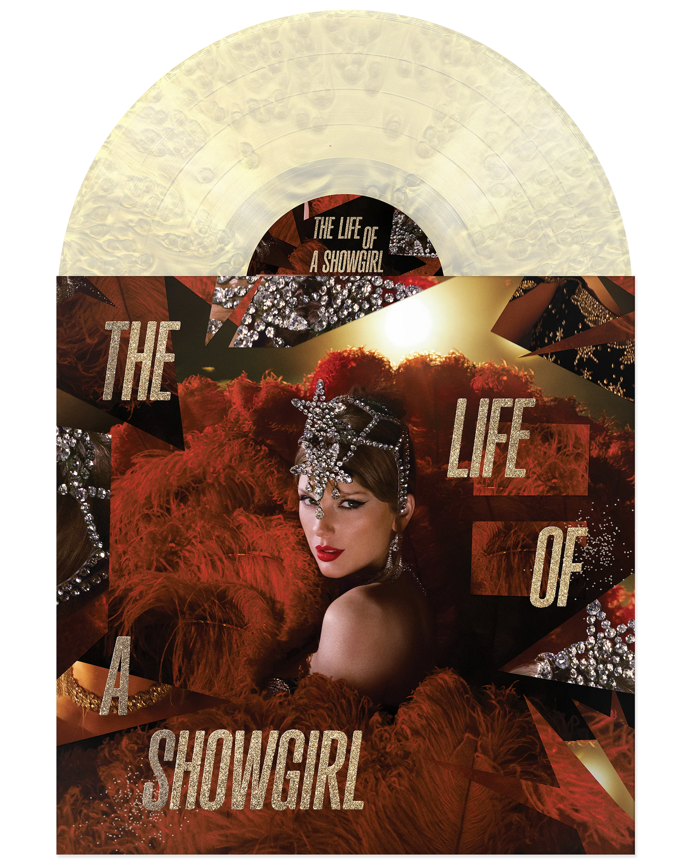 Taylor Swift THE LIFE OF A SHOWGIRL: THE TINY BUBBLES IN CHAMPAGNE EDITION (UNDER BRIGHT LIGHTS PEARLESCENT VINYL) (Use code: FREESHIPPING at Checkout Two orders or more Pre-order low stock