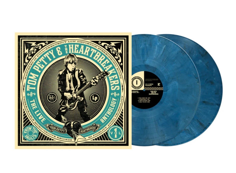 TOM PETTY THE LIVE ANTHOLOGY: FROM THE VAULTS, VOL. 1 D2C EXCLUSIVE 2LP Ultra-Limited Stormy Cool Blue Variant numbered 2000 (Use Code FREESHIPPING at Checkout Two Orders or More UK Only)