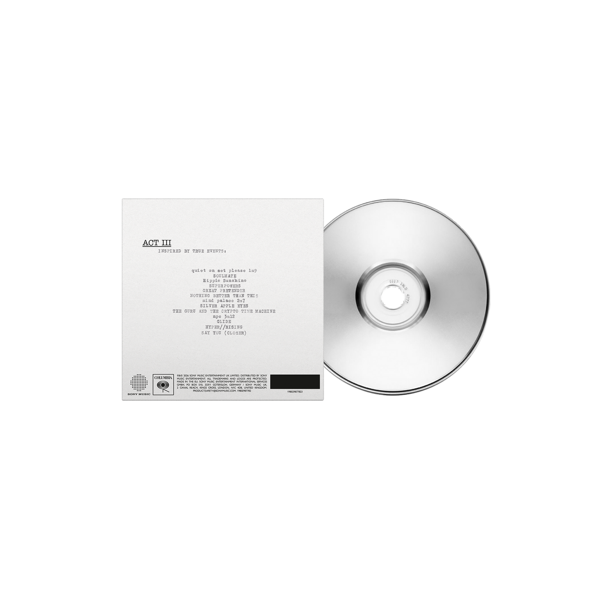 KASABIAN ACT III CD + SIGNED INSERT Use code: FREESHIPPING at Checkout Two Orders or More UK Only)