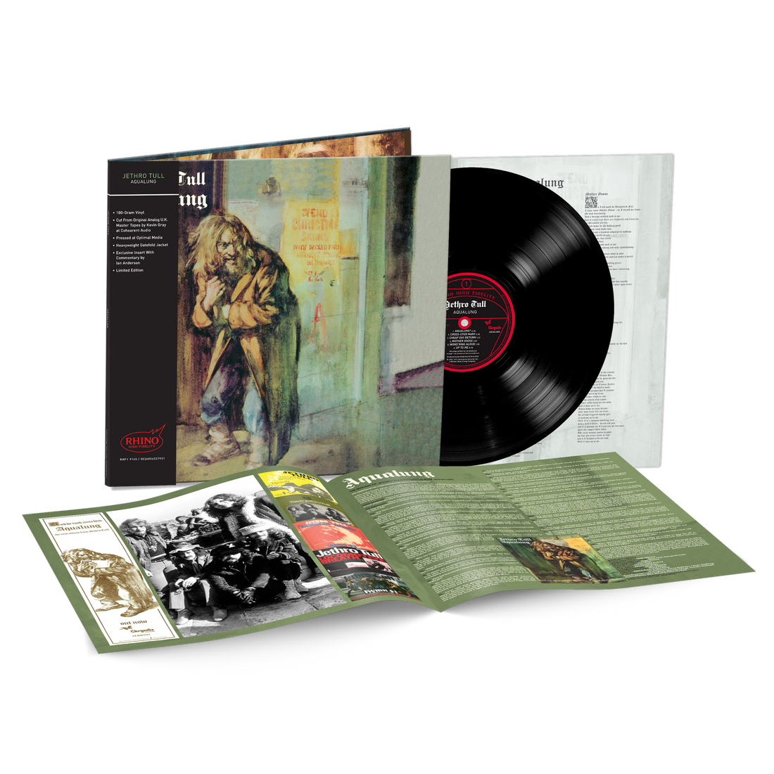 JETHRO TULL Aqualung (Rhino High Fidelity) Numbered Limited edition Vinyl Use code: FREESHIPPING at Checkout Two Orders or More UK Only)