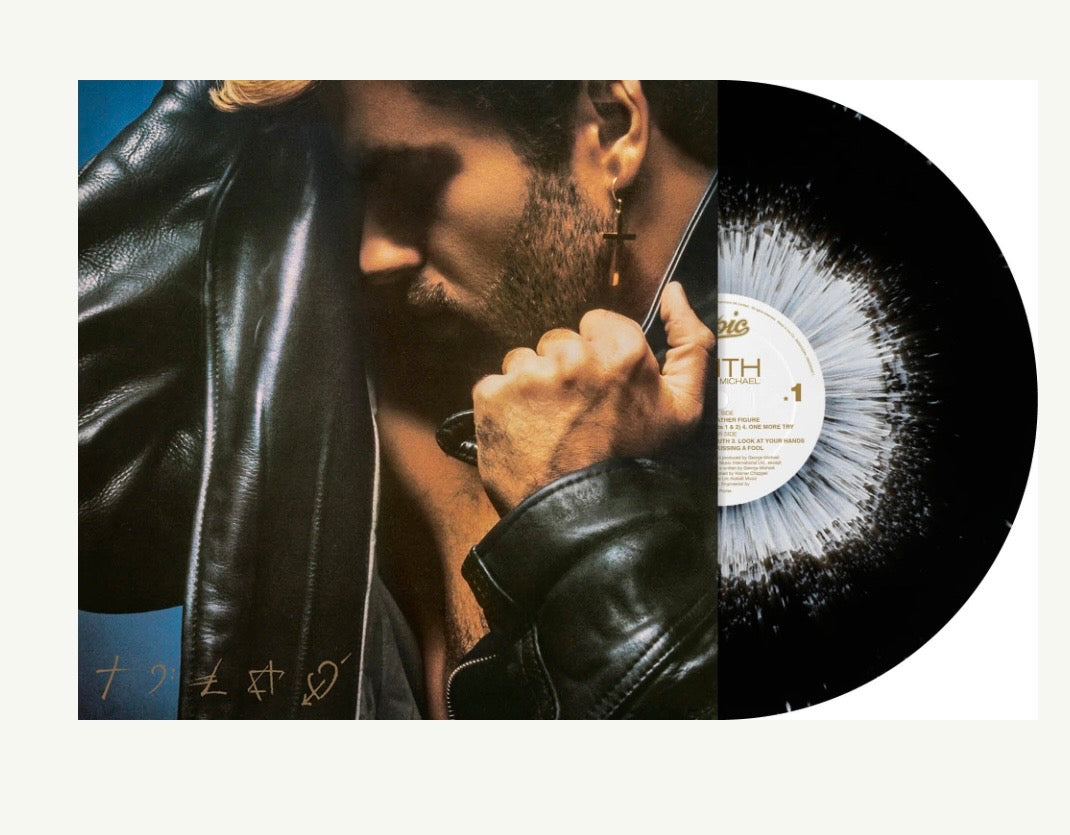 George Michael Faith Blood Records Black And White Splatter Vinyl LP use code (FREESHIPPING at Checkout Two Orders or More UK Only) Pre-Order low stock