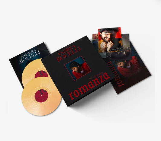 Andrea Bocelli Romanza (30th Anniversary) 2LP Gold Deluxe Edition signed Lithograph Pre-order (Use code: FREESHIPPING at Checkout Two Orders or More UK Only) Pre-order