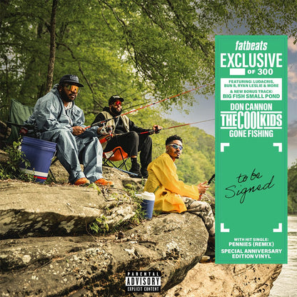 The Cool Kids and Don Cannon - Gone Fishing (Anniversary Edition) (2xLP - Signed Emerald Green Vinyl) (Use code: FREESHIPPING at Checkout Two Orders or More UK Only Pre-order