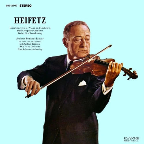 Jascha Heiftez Rozsa Concerto for Violin and Orchestra & Benjamin Romantic Fantasy 180g 45rpm 2LP (Use code: FREESHIPPING at Checkout Two Orders or More UK Only)