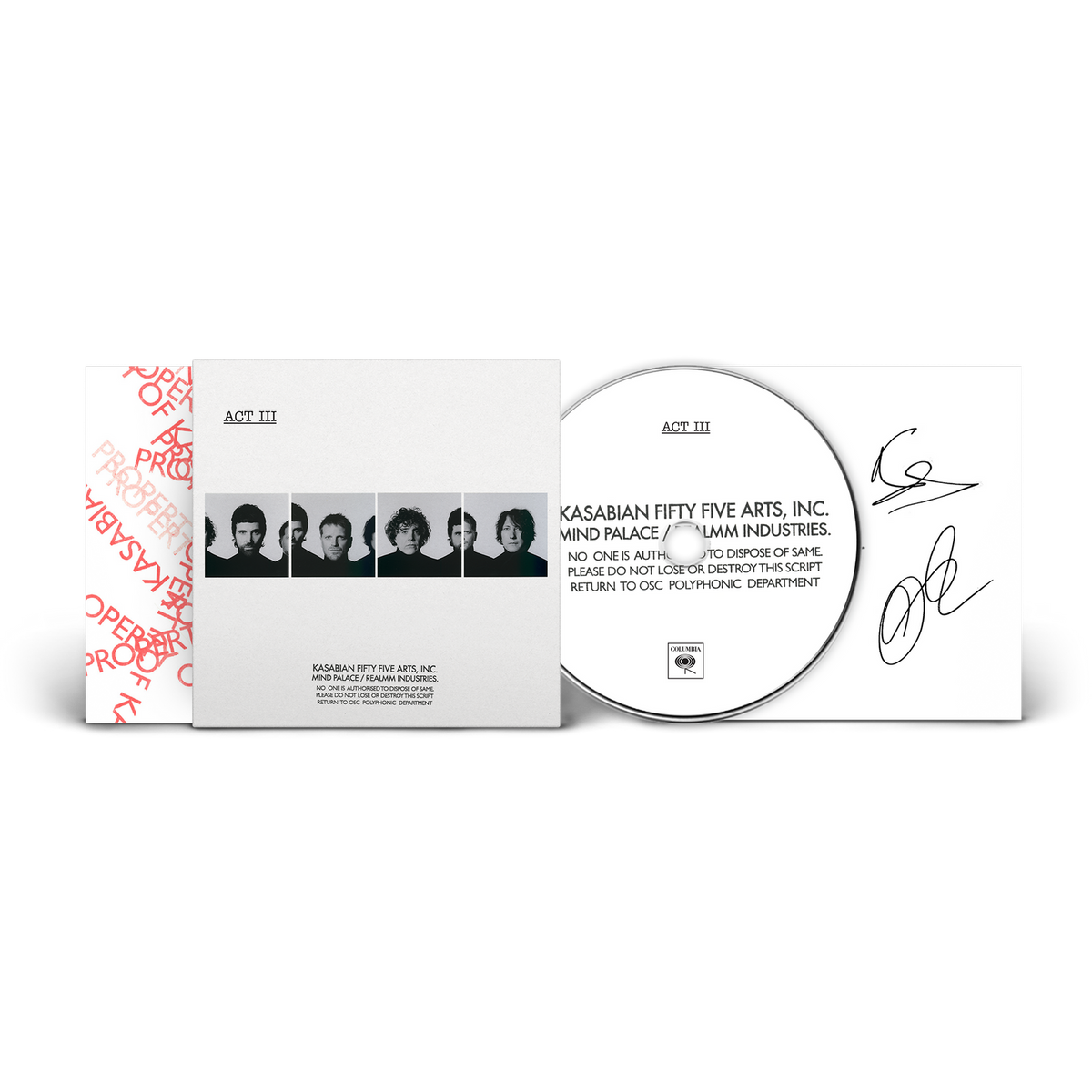 KASABIAN ACT III CD + SIGNED INSERT Use code: FREESHIPPING at Checkout Two Orders or More UK Only)