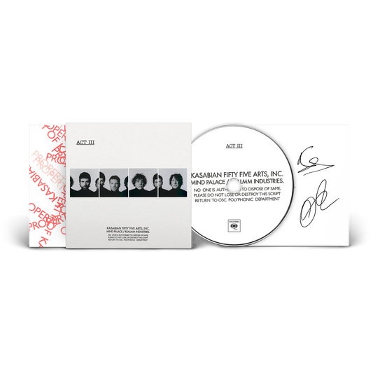 KASABIAN ACT III CD + SIGNED INSERT Use code: FREESHIPPING at Checkout Two Orders or More UK Only)