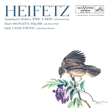 Jascha Heifetz The Lark 180g LP (Mono) (Use code: FREESHIPPING at Checkout Two Orders or More UK Only) Pre-orders