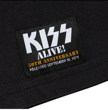 Kiss ALIVE! 50TH ANNIVERSARY SUPER DELUXE 8LP + BLU-RAY AUDIO + ALIVE! TRACK LIST T-SHIRT SIZE L (Pre-Order) low stock ￼