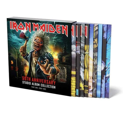 Iron Maiden 50th Anniversary Studio Album Collection Part 1: 1980-1992 10LP Box Set (Color Vinyl) Pre-order