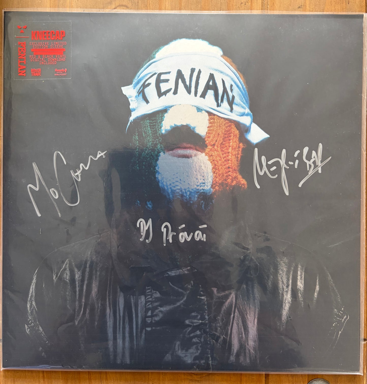 Kneecap Fenian Rough Trade Exclusive SIGNED Mirror Vinyl TRICOLOUR Ltd 1500 Use code: FREESHIPPING at Checkout Two Orders or More UK Only
