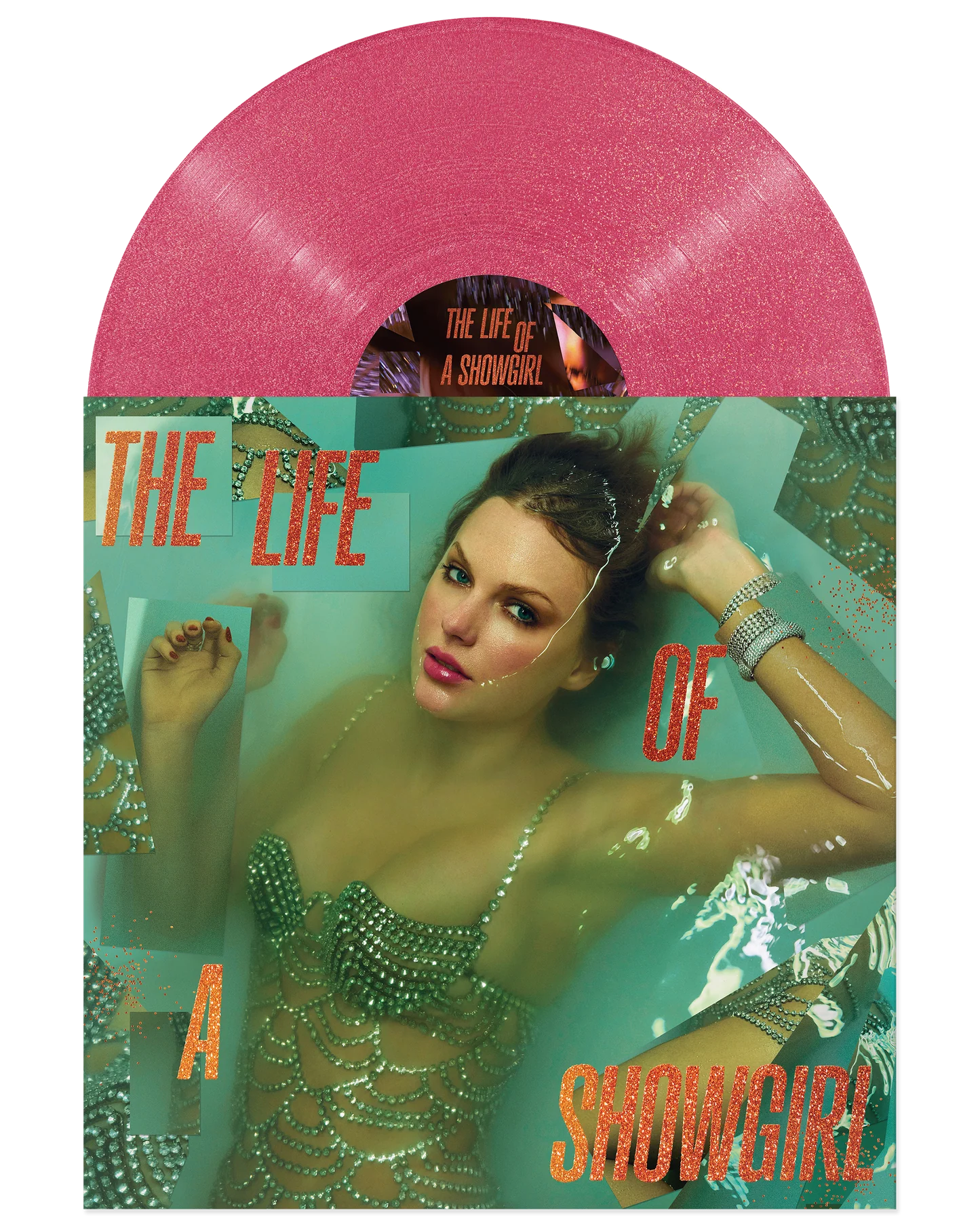Taylor Swift THE LIFE OF A SHOWGIRL: SEQUINS ARE FOREVER MAGENTA GLITTER VINYL use code (FREESHIPPING at Checkout Two Orders or More UK Only) Pre-Order limited stock