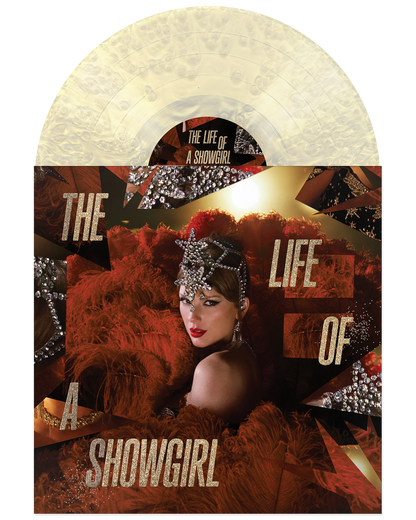 Taylor Swift THE LIFE OF A SHOWGIRL: THE TINY BUBBLES IN CHAMPAGNE EDITION (UNDER BRIGHT LIGHTS PEARLESCENT VINYL) (Use code: FREESHIPPING at Checkout Two orders or more Pre-order low stock
