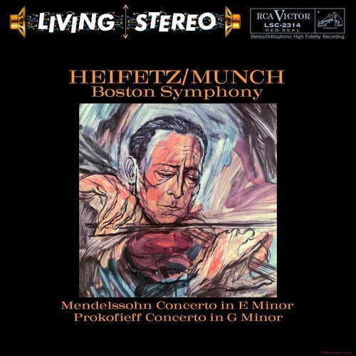 Jascha Heiftez Charles Munch Mendelssohn Concerto in E Minor & Prokofieff Concerto in G Minor 180g 45rpm 2LP (Use code: FREESHIPPING at Checkout Two Orders or More UK Only)