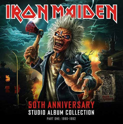 Iron Maiden 50th Anniversary Studio Album Collection Part 1: 1980-1992 10LP Box Set (Color Vinyl) Pre-order