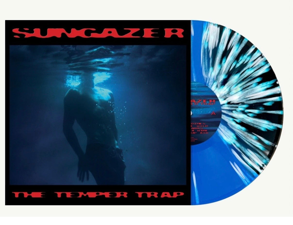 THE TEMPER TRAP - SUNGAZER - Blue splatter BLOOD RECORDS VINYL (Use code: FREESHIPPING at Checkout Two Orders or More UK Only)