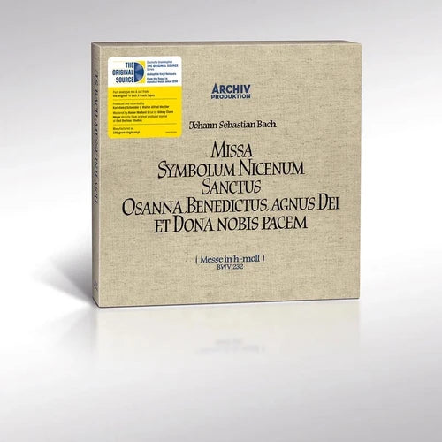 Karl Richter Bach Mass in B Minor (Original Source Series) Hand-Numbered Limited Edition 180g 3LP Box Set (Use code: FREESHIPPING at Checkout Two Orders or More UK Only) Pre-order