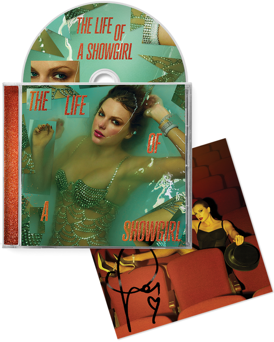 Taylor Swift THE LIFE OF A SHOWGIRL CD + HAND SIGNED PHOTO 4 Use code: FREESHIPPING at Checkout Two orders or more Pre-order