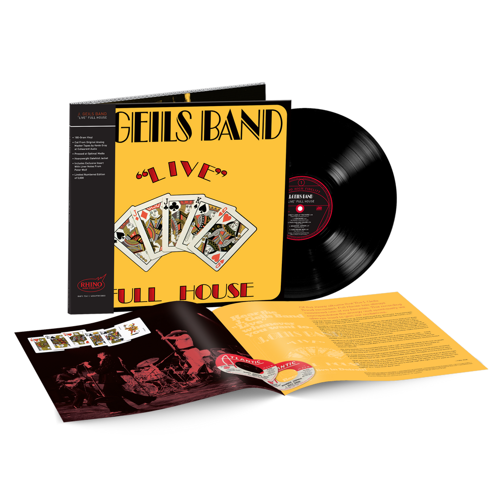 J. Geils Band "Live" Full House (Rhino High Fidelity) vinyl (Use code: FREESHIPPING at Checkout Two Orders or More UK Only Pre-order