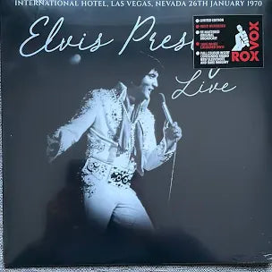 Elvis Presley Live International Hotel Las Vegas White vinyl LP Record (Use code: FREESHIPPING at Checkout Two Orders or More UK Only)