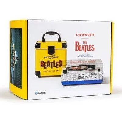 The Beatles x Crosley 3" Bluetooth Turntable Player with Carrying Case (Use code: FREESHIPPING at Checkout Two Orders or More UK Only) new stock arriving march