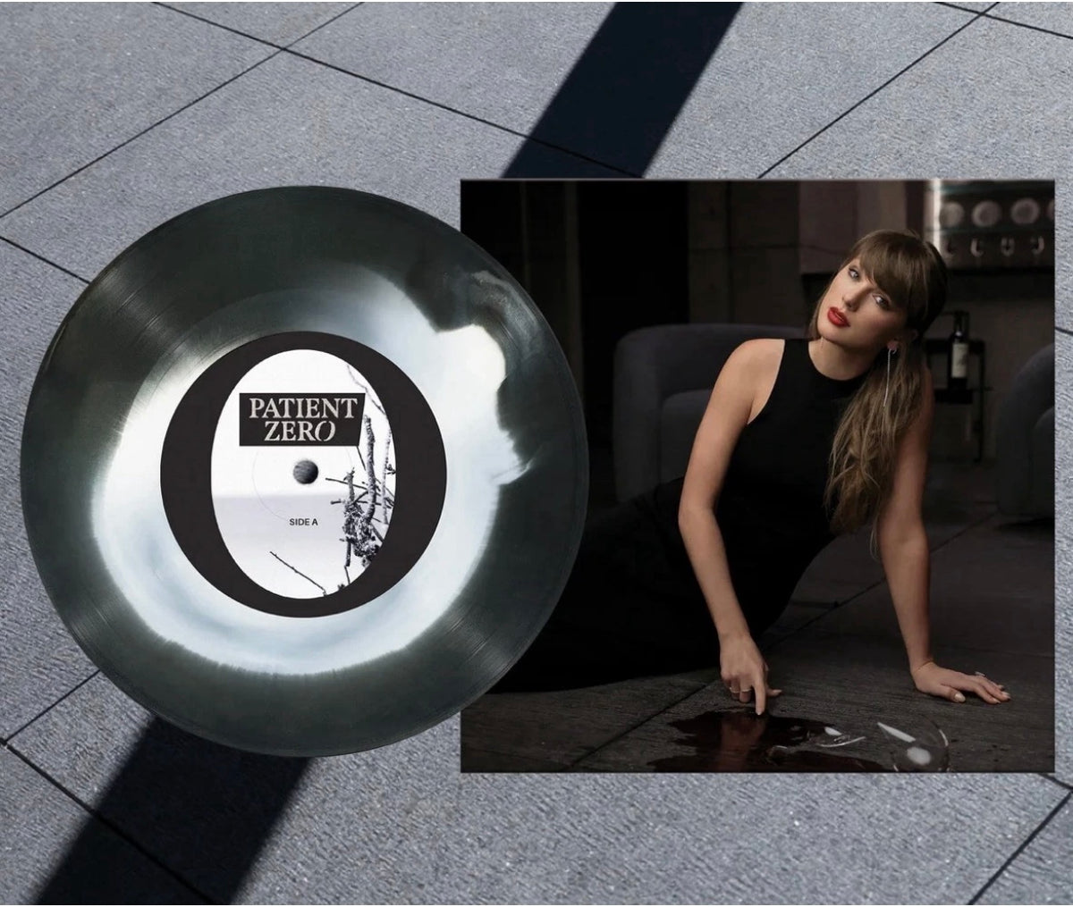 TAYLOR SWIFT PATIENT ZERO VINYL 7" HIS HALO & REFLECTED LIGHT VERSION  (Use code: FREESHIPPING at Checkout Two Orders or More UK Only) last copy